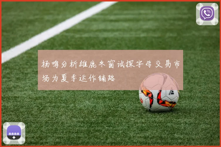 杨鸣分析雄鹿冬窗试探字母交易市场为夏季运作铺路